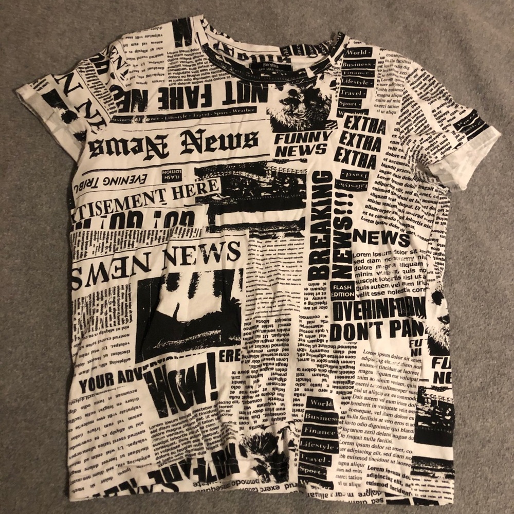 Newspaper Shirt!!! Limited edition.